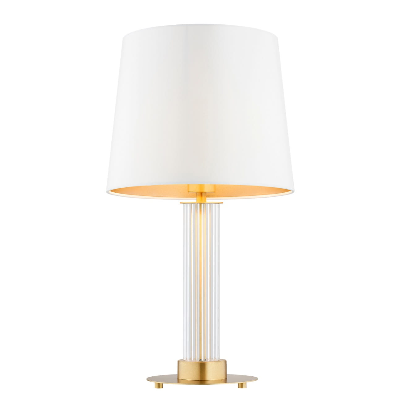 Hampton stołowa lampa luksusowa, biały abażur.jpg