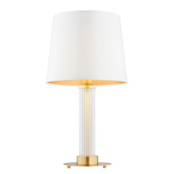 Hampton stołowa lampa luksusowa, biały abażur.jpg