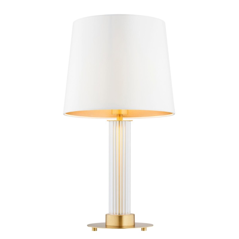 Hampton stołowa lampa luksusowa, biały abażur.jpg