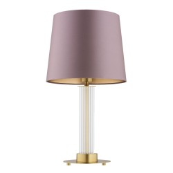 Hampton  designerska lampka na stolik nocny, abażur brudny róż.jpg