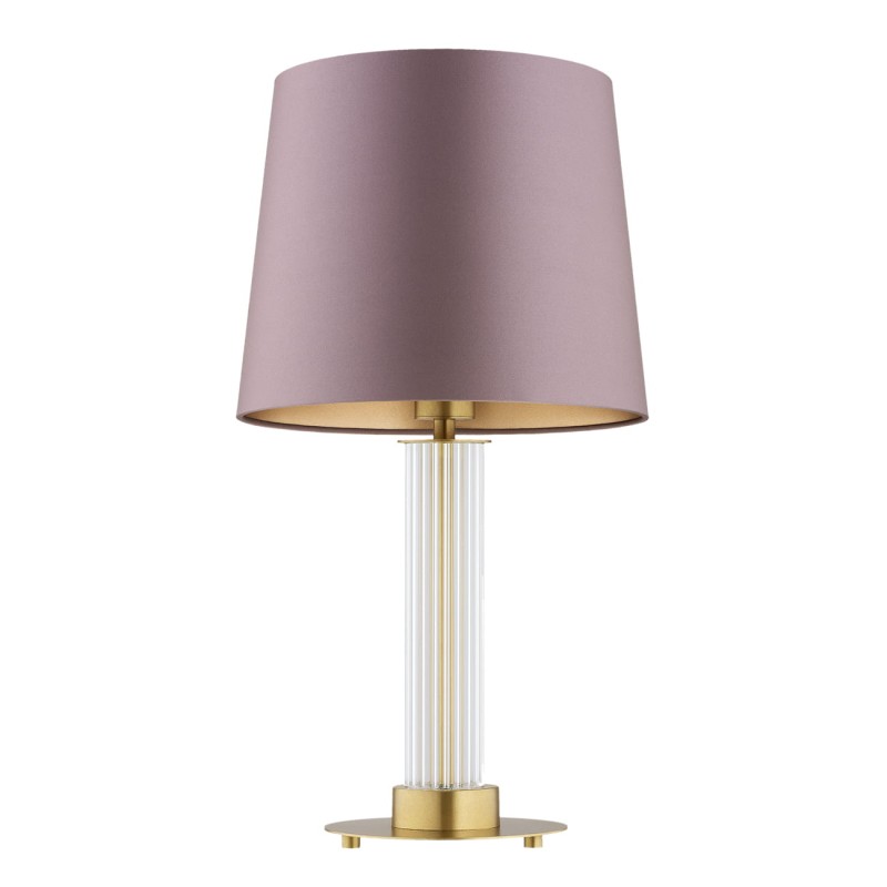 Hampton  designerska lampka na stolik nocny, abażur brudny róż.jpg