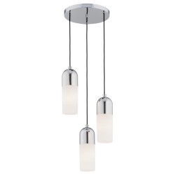 Lampa wiszaca do sallonu,  nad stolik kawowy, trzy klosze szklane - Burgos Chrom.jpg