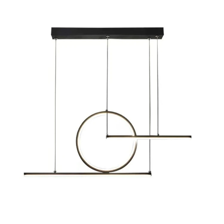 Nowoczesna lampa wisząca LED – Lidea czarna, z regulacją barwy światła, delikatne, nastrojowe oświetlenie stołu w jadalni i kuchni.jpg