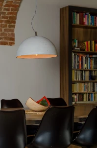SFERA L betonowa lampa sufitowa, średnica 47 cm