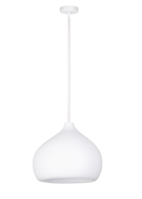 Lampa wisząca - MAURO Sigma  M 32cm, kolor biały, organic design w tylu Gaudiego.jpg