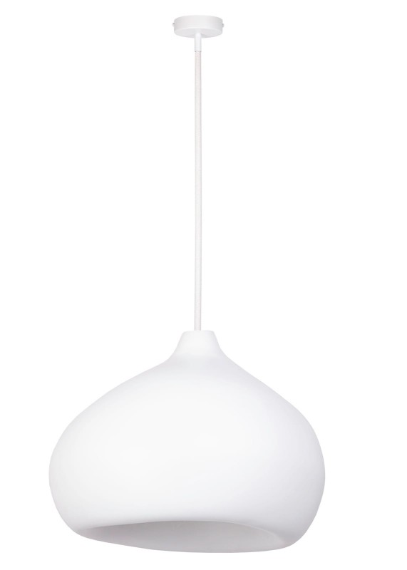 Lampa wisząca - MAURO Sigma  L 47 cm, kolor biały, organic design w tylu Gaudiego.jpg