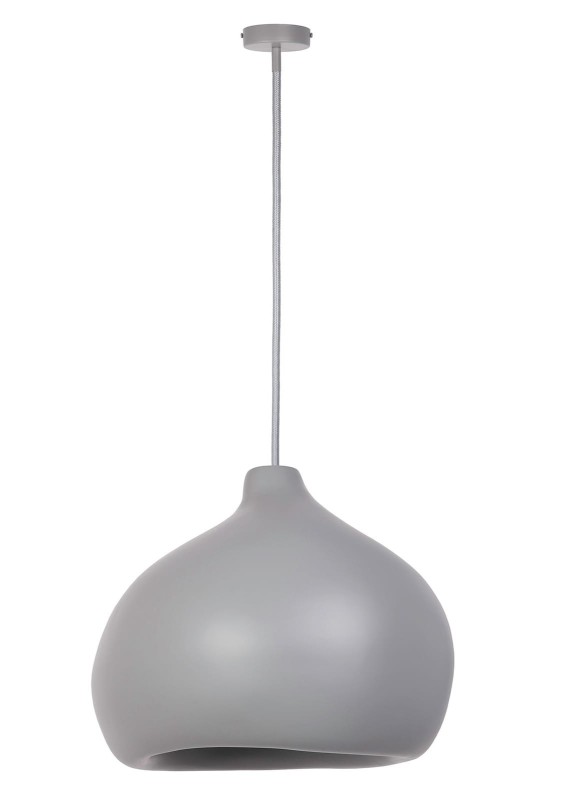 Lampa wisząca - MAURO L 47 cm, kolor szary, organic design w tylu Gaudiego.jpg