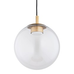 Szklana lampa wisząca Sacramento 8828 – transparentna kula ze złotym wykończeniem klosz i mocowanie.jpg