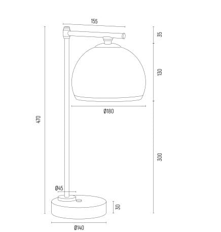 Lampa stołowa glamour -klasyczna Marbella Plus wymiary.jpg
