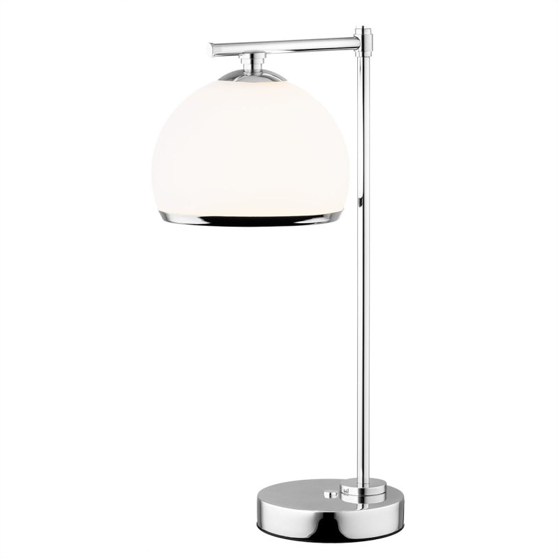 Lampa stołowa -klasyczna Marbella Plus Chrom, klosz czasza biała mleczna.jpg