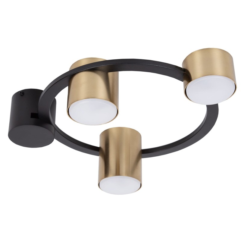 Lampa sufitowa Kodo Sigma Plafon Czarno-Złota– nowoczesne oświetlenie do niskich pomieszczeń.jpg