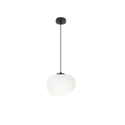 Lampa wisząca pojedyncza Stones 20 w kształcie otoczaka , lampa do sypialni, kuchni, jadalni.jpg