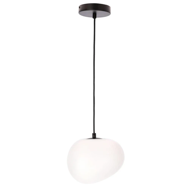 Lampa wisząca pojedyncza Stones 25 w kształcie otoczaka , lampa do sypialni, kuchni, jadalni.jpg