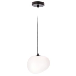 Lampa wisząca pojedyncza Stones 30 w kształcie otoczaka , lampa do sypialni, kuchni, jadalni, salonu.jpg