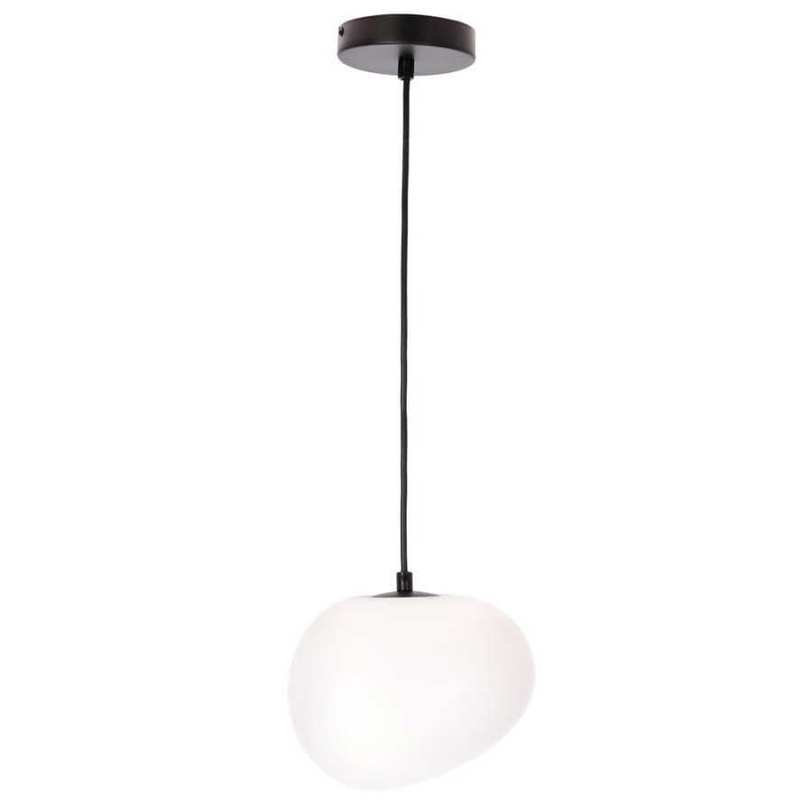 Lampa wisząca pojedyncza Stones 30 w kształcie otoczaka , lampa do sypialni, kuchni, jadalni, salonu.jpg