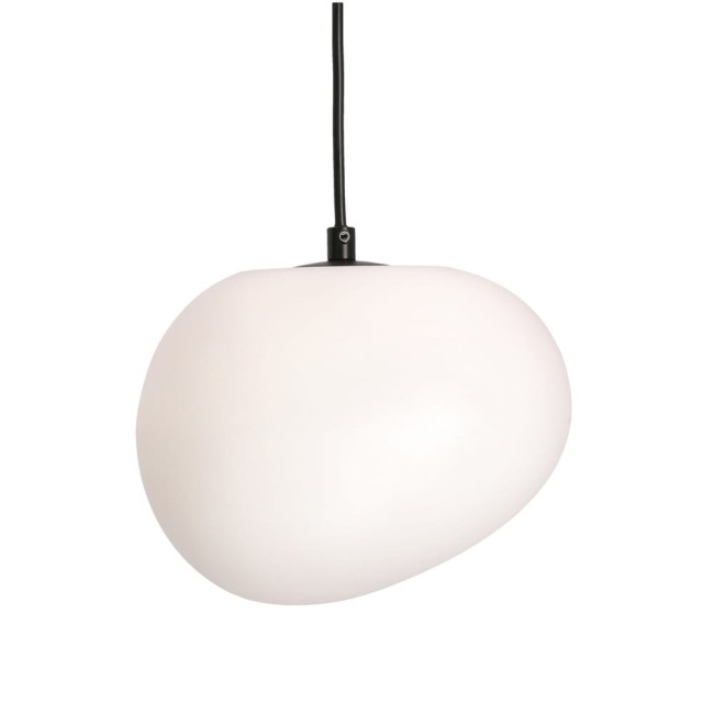 Lampa wisząca pojedyncza Stones 30 w kształcie otoczaka , lampa do sypialni, kuchni, jadalni.jpg