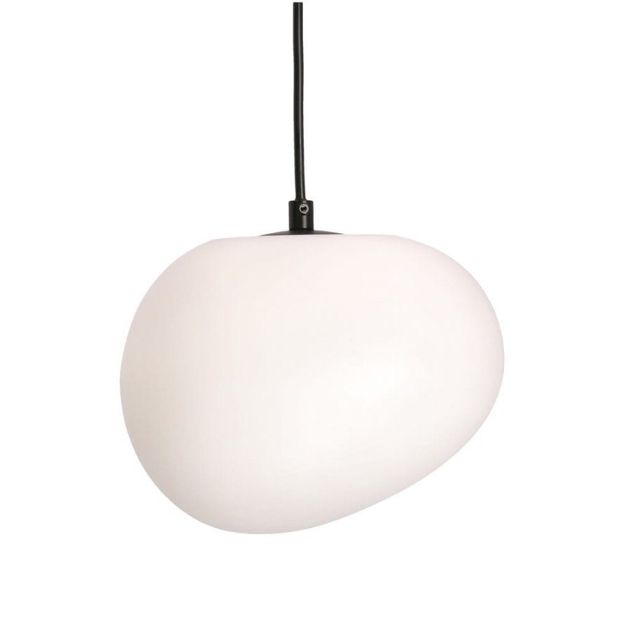 Lampa wisząca pojedyncza Stones 30 w kształcie otoczaka , lampa do sypialni, kuchni, jadalni.jpg