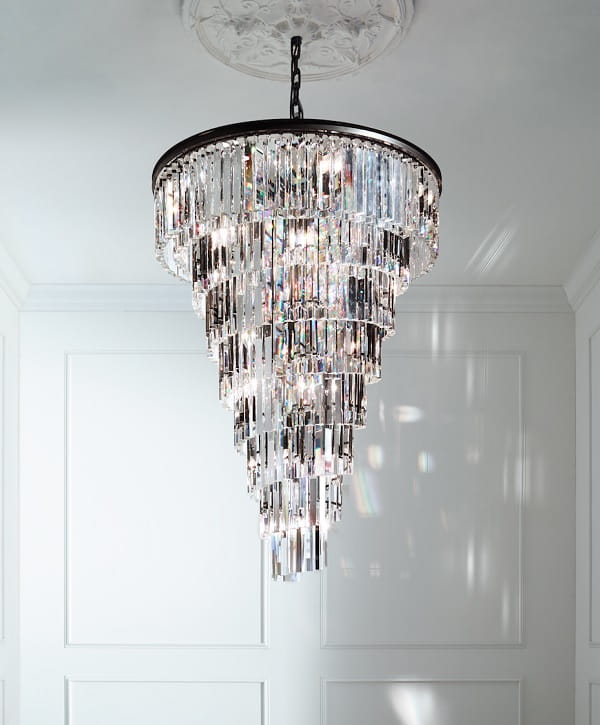 Quartz spiral- żyrandol kryształowy do antresoli i wysokich repreazentacyjnych wnętrz, wysokośc 135 cm, aranżacja.jpg