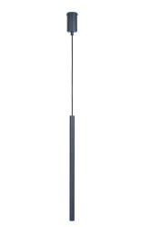 Lampa wisząca pojedyncza Sopel 1 grafit– elegancja w minimalistycznej formie podłużnej rurki 50cm długości.jpg
