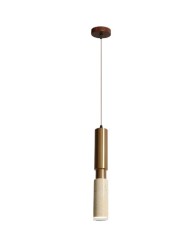 lampa wisząca Natural kamienna złota z trawertynu H35 cm GU10 – eleganckie oświetlenie z naturalnego kamienia - Domodes.jpg