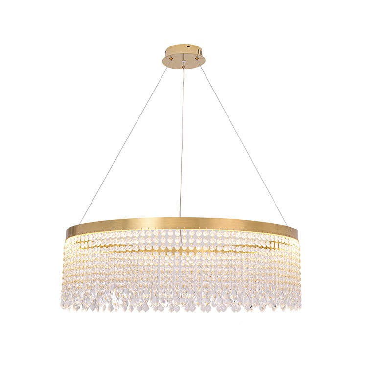 Aura - kryształowy deszcz, żyrandol kryształowy złoty, zmienna barwa światła 3000-4000K, oświetlenie  do salonu.jpg