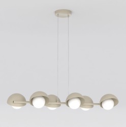 Nowoczesna lampa wisząca mokka nad wyspę kuchenną Boom 6.jpg