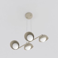 Lampa wisząca w kolorze beżowym, Boom 4 Mokka.jpg