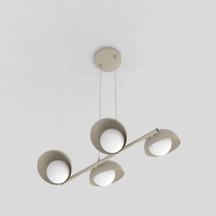 Lampa wisząca w kolorze beżowym, Boom 4 Mokka.jpg