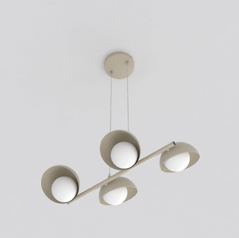 Lampa wisząca w kolorze beżowym, Boom 4 Mokka.jpg