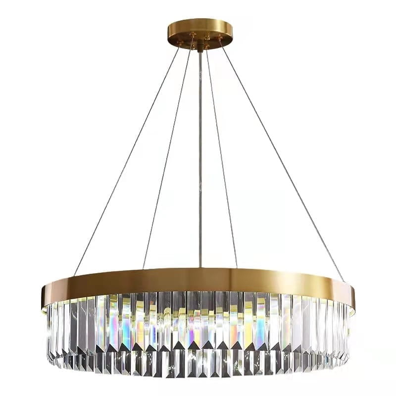 Żyrandol kryształowy, pierścień LED - Denver - ø 60cm