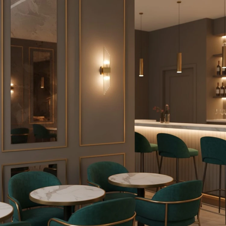 Elegancki złoty kinkiet kryształowy do salonu Shine.jpg