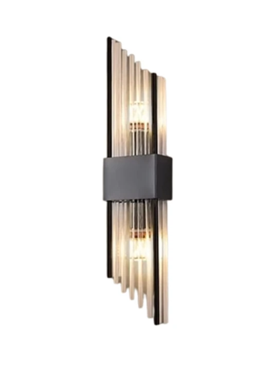 Elegancki czarny kinkiet kryształowy do salonu Shine czarny.jpg