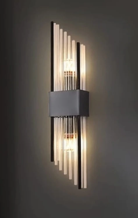 Kinkiet kryształowy Shine czarny dwie żarówki luksusowe oświetlenie.jpg