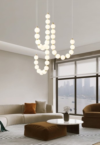 Twiny Antresola potrójna lampa wisząca, żyrandol do wysokich pomieszczeń aranżacja.jpg