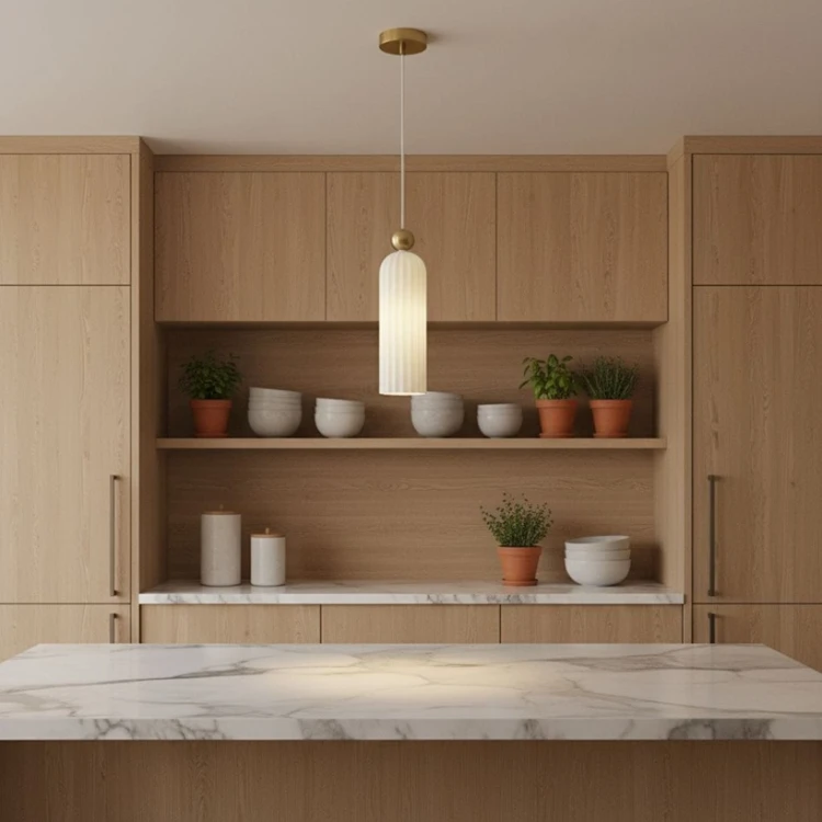 Elegancka lampa wisząca Venesia do salonu i jadalni, złoty metal.jpg