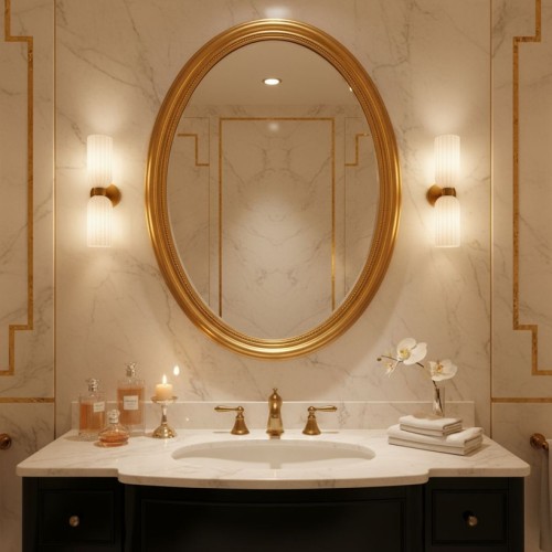 Venesia kinkiet pionowy dwa cylindry, szkło białe i złota oprawa.jpg