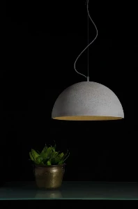 SFERA L betonowa lampa sufitowa, średnica 47 cm