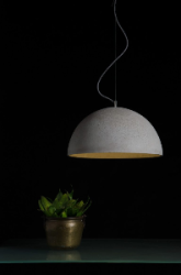 SFERA L betonowa lampa sufitowa, średnica 47 cm