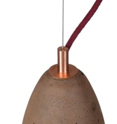 KOBE 1 betonowa lampa sufitowa, wysokość 19 cm