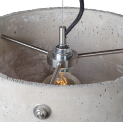 TALMA betonowa lampa sufitowa