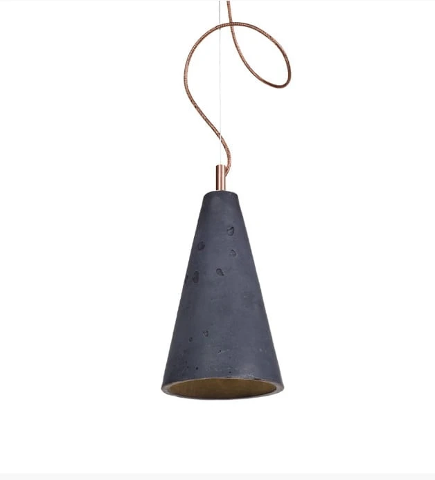 KOBE 2 betonowa lampa sufitowa, wysokość 29 cm