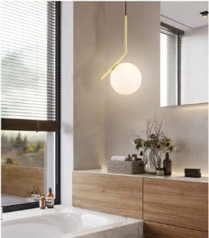 White Ball Wall kinkiet nowoczesny biała kula