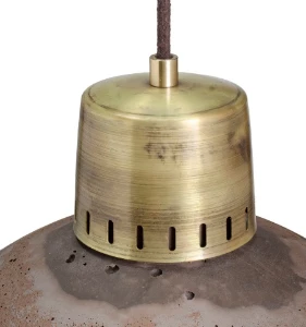 KORTA 1 betonowa lampa wisząca średnica 28,5 cm.