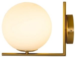 White Ball Wall kinkiet nowoczesny biała kula