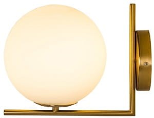 White Ball Wall kinkiet nowoczesny biała kula