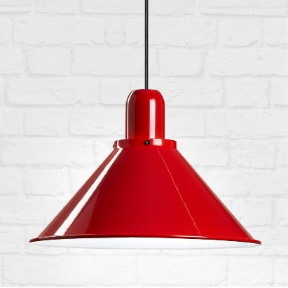 Reflex Stożek lampa wisząca czerwona vintage do kuchni Domodes