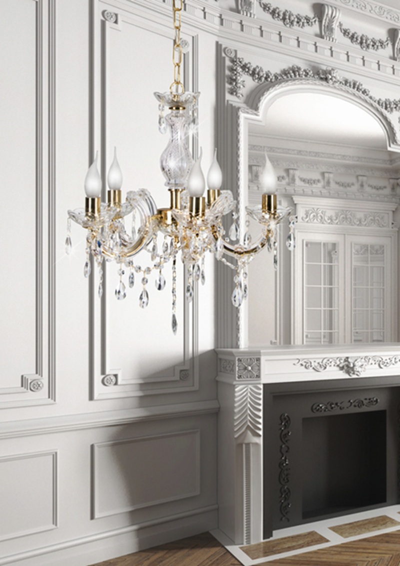 Złoty żyrandol kryształowy Maria Teresa 5 w stylu vintage.jpg